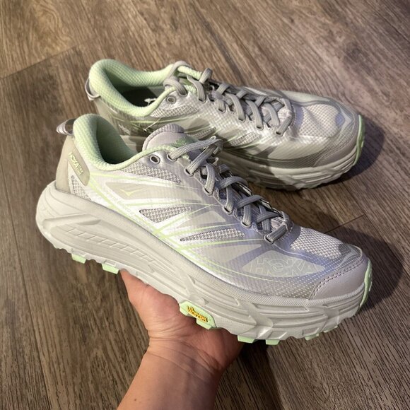 Hoka One One Mafate Speed 2 Low Harbor Mist Lime Glow Men 9 Sample